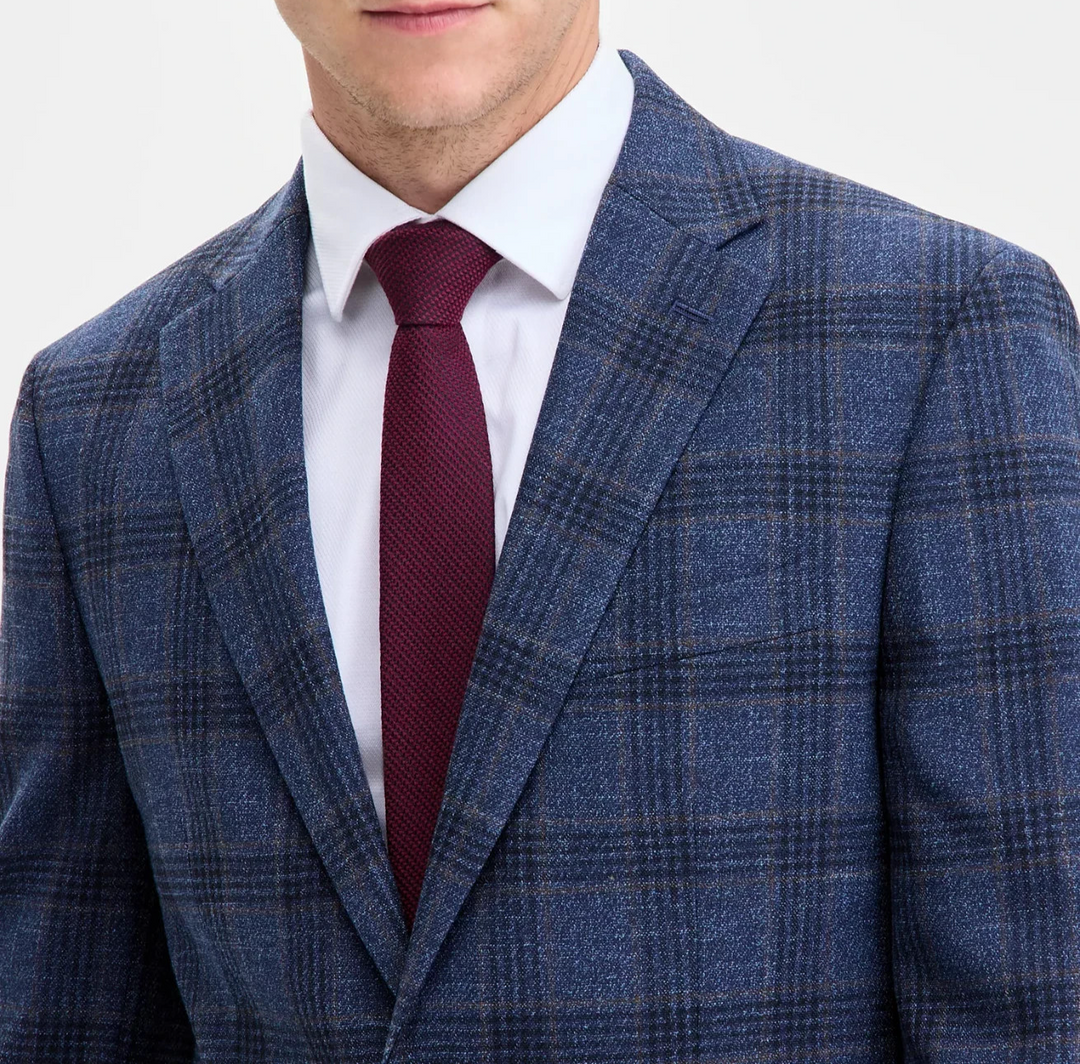 Tommy Hilfiger Men's Modern-Fit Check Sport Coat Size 44S MSRP $295
