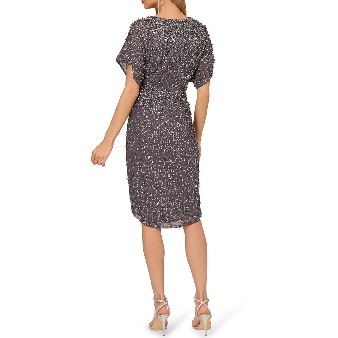 ADRIANNA PAPELL Embellished Dress MSRP $295