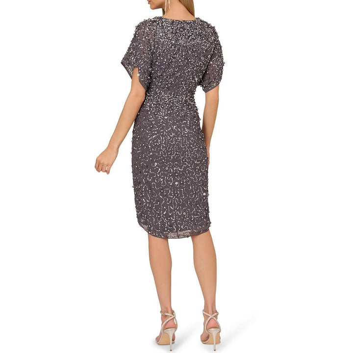 ADRIANNA PAPELL Embellished Dress MSRP $295