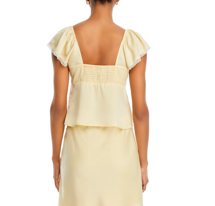 WAYF Melissa Short Sleeve Top MSRP $69