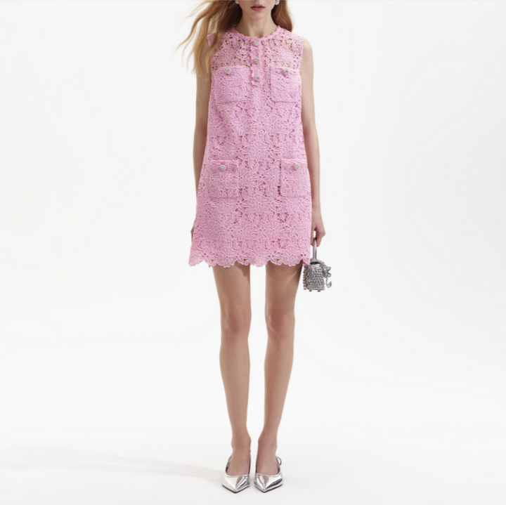 Self-Portrait Lace Mini Dress