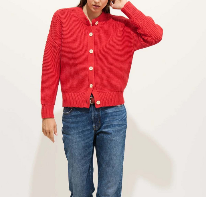 Alex Mill Nico Crewneck Cotton Cardigan MSRP $165