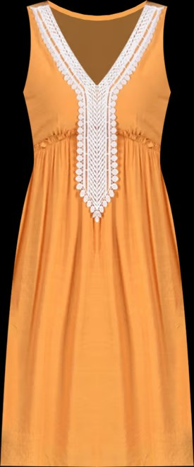 NY Collection Petite Crochet Neckline Empire Dress MSRP $55