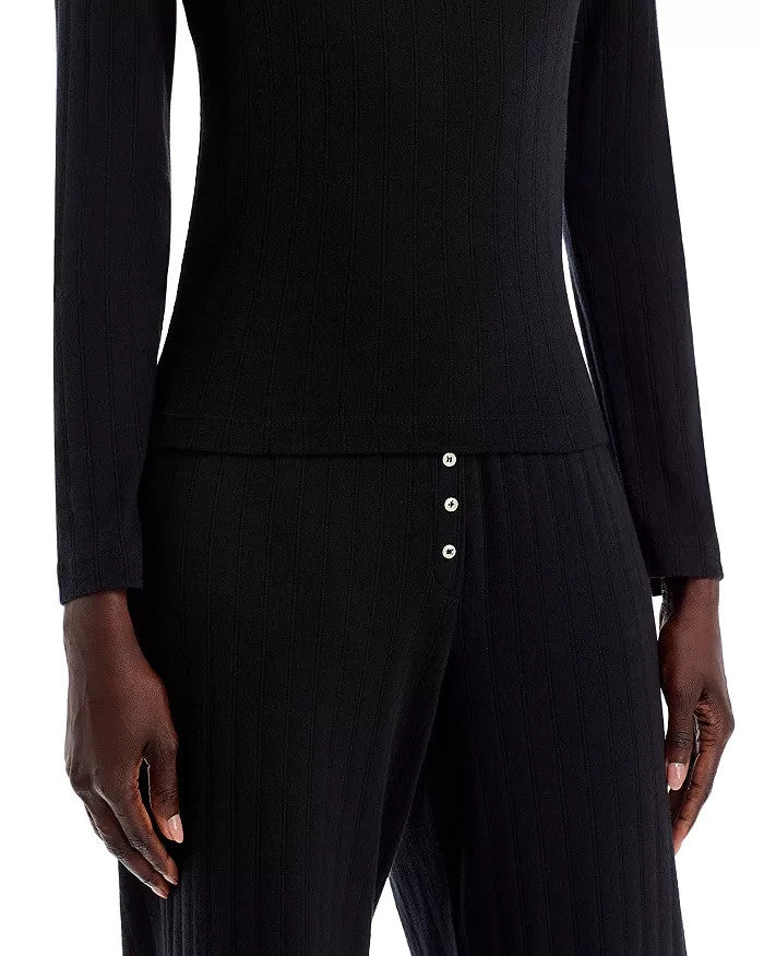 LESET Pointelle Tee MSRP $88
