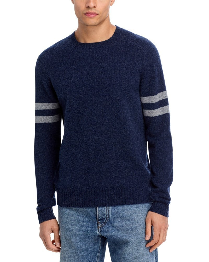 The Men's Store Merino Wool Striped Sleeve Sweater MSRP $148