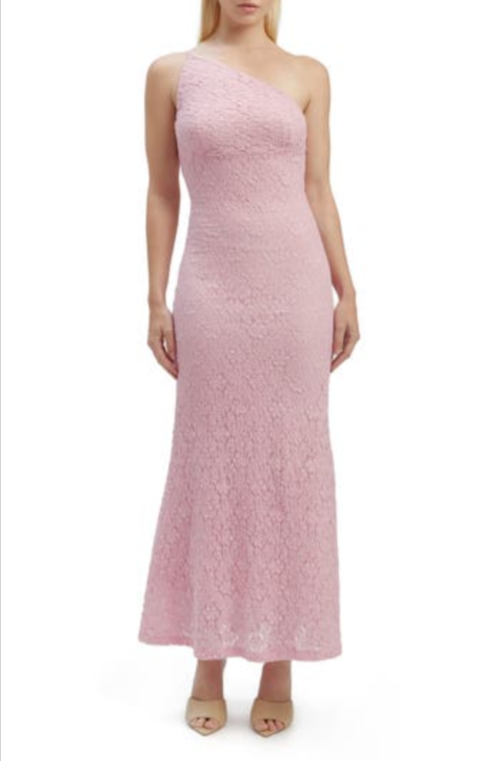 Bardot Albie Knit Textured Lace Maxi Dress MSRP $119