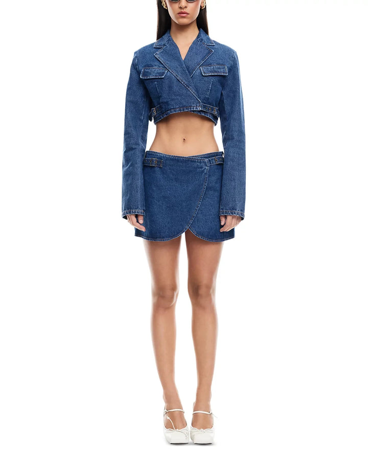 Lioness Anja Denim Mini Skirt MSRP $69