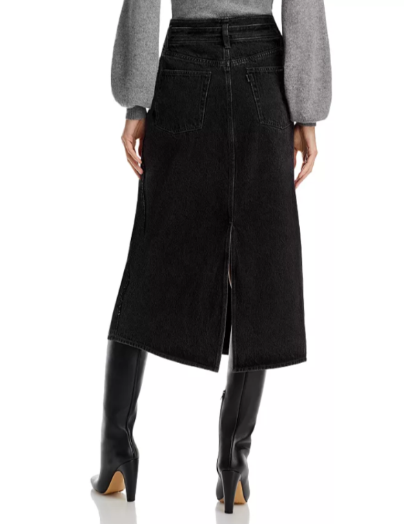 3.1 Phillip Lim Denim A Line Midi Skirt MSRP $450
