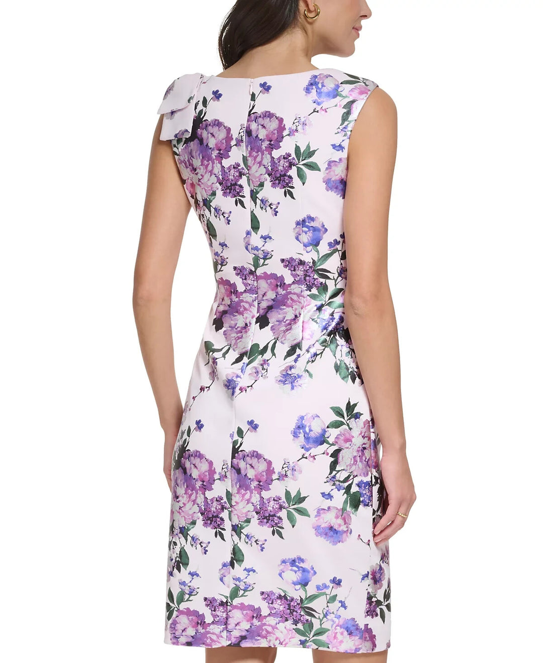 Jessica Howard Floral Print Asymmetric Sleeveless Sheath Dress MSRP $119