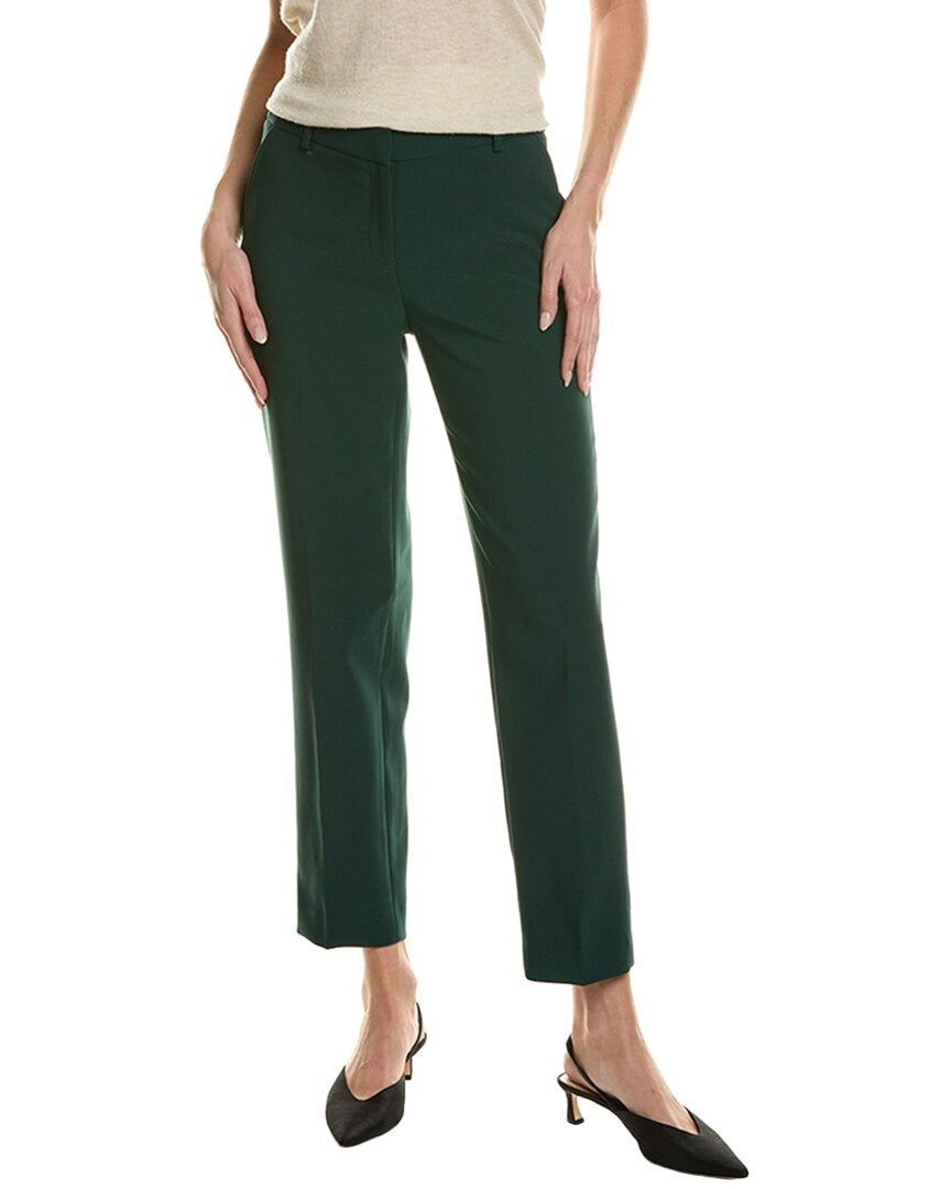 Anne Klein Grace Mid Rise Straight-Leg Ankle Pants MSRP $89