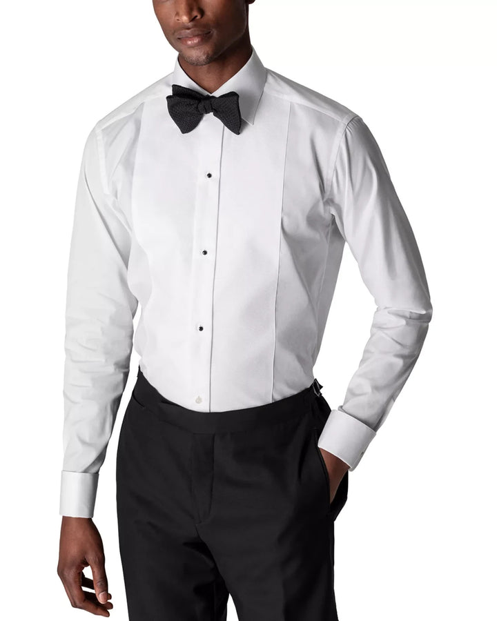 Eton Contemporary Fit White Piqué Formal Shirt MSRP $290