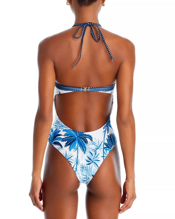Farm Rio Dream Sky One Piece Swimsuit MSRP $230