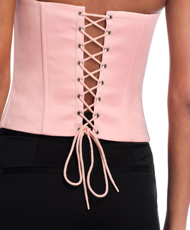 Danielle Guizio Satin Corset Top MSRP $128