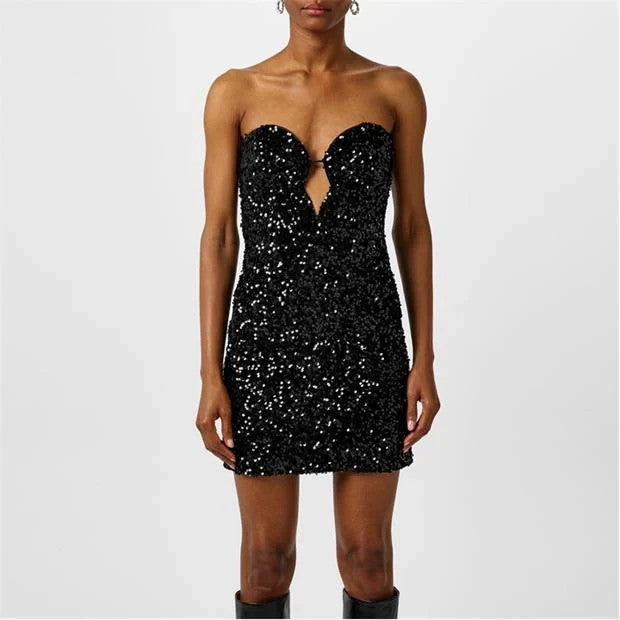 Bardot Eleni Sequined Bodycon Dress MSRP $169