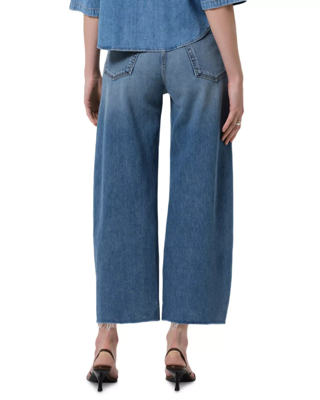 Citizens of Humanity Ayla Raw Hem High Rise Crop Jeans MSRP $258