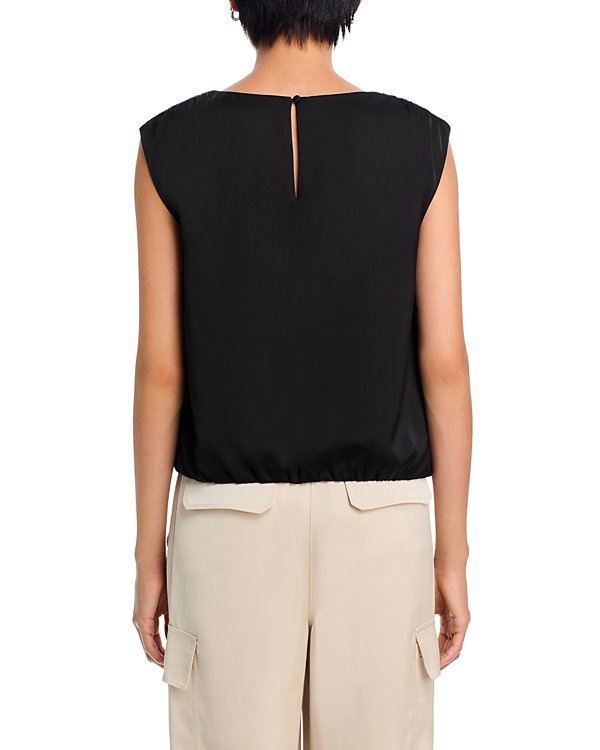 AQUA Smocked Shoulder Top MSRP $58
