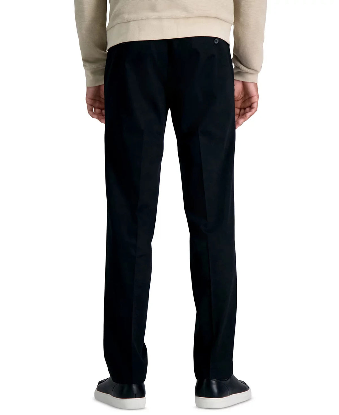Haggar Premium No Iron Khaki Straight-Fit Stretch Flat-Front Pants MSRP $70