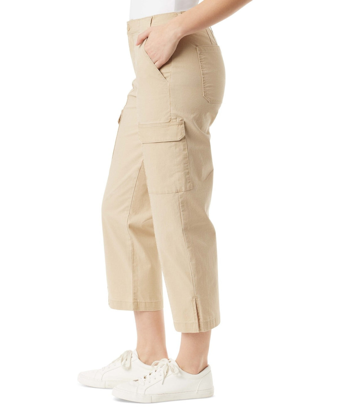 BASS OUTDOOR Split-Hem Cropped Cargo Pants MSRP $69