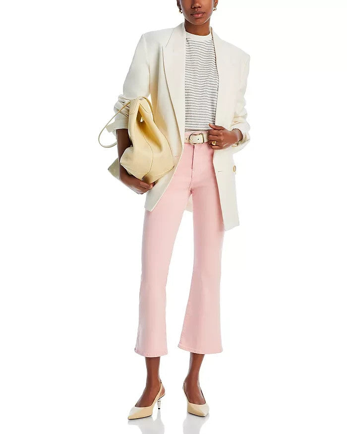 FRAME Le Crop High Rise Cropped Mini Bootcut Jeans MSRP $248