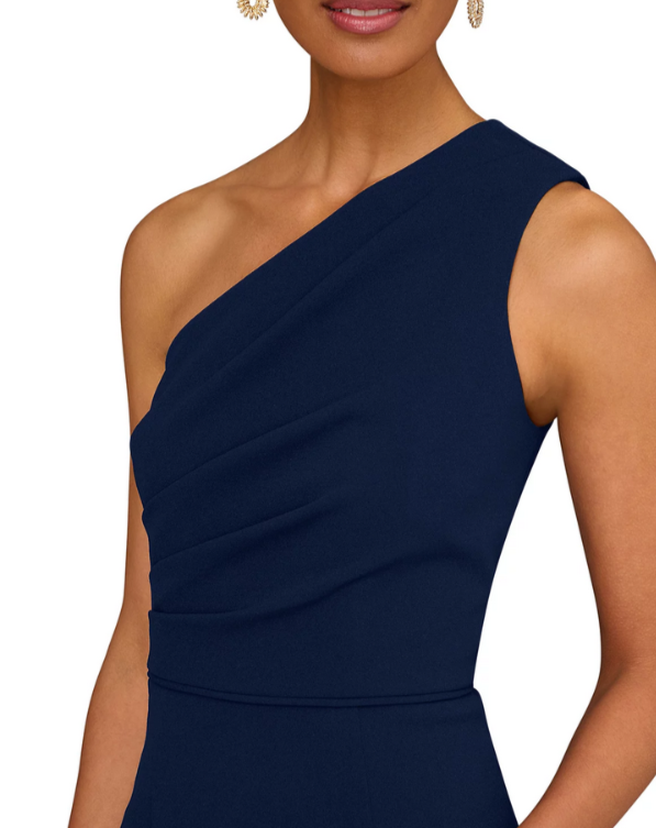 Aidan Mattox One Shoulder Tiered Gown MSRP $395