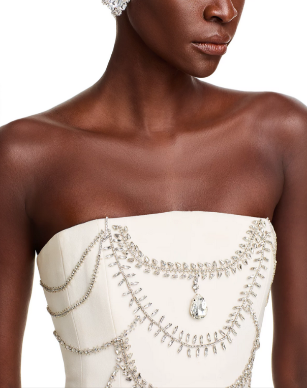 SIMKHAI Arta Bustier Mini Dress MSRP $745