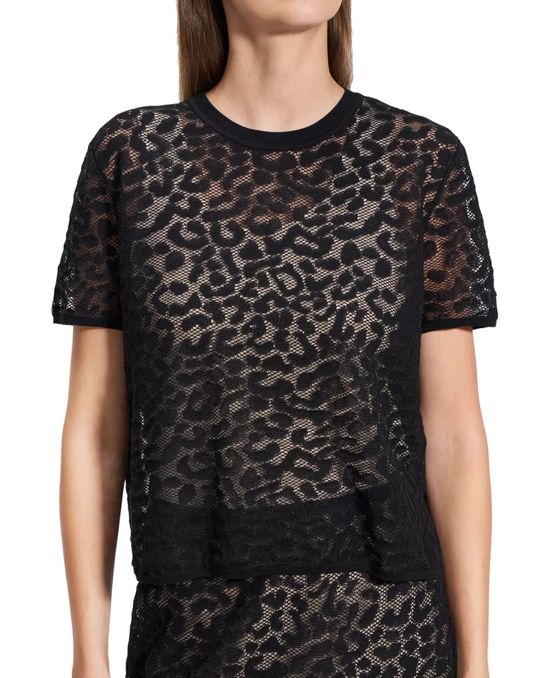 Theory Bleecker Lace Tee MSRP $325