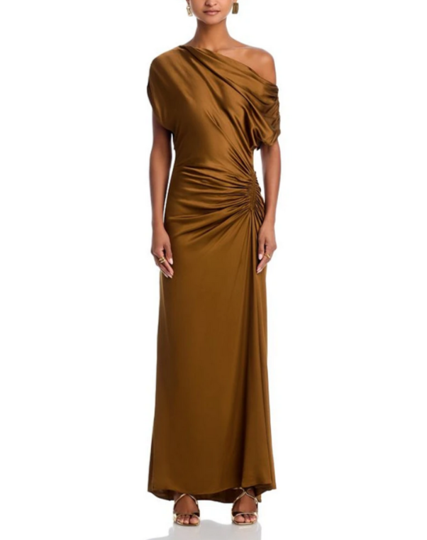 A.L.C. Penny Draped One Shoulder Gown MSRP $595