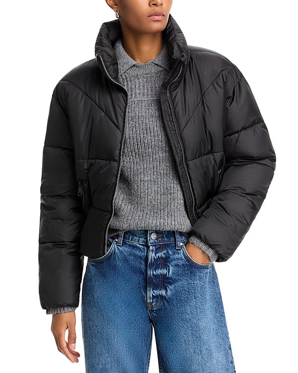 Aqua Cire Crop Pad Puffer Coat MSRP $128