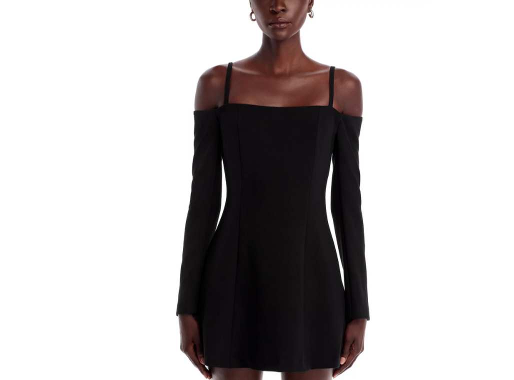 FRENCH CONNECTION Whisper Off-the-Shoulder Dress MSRP $148