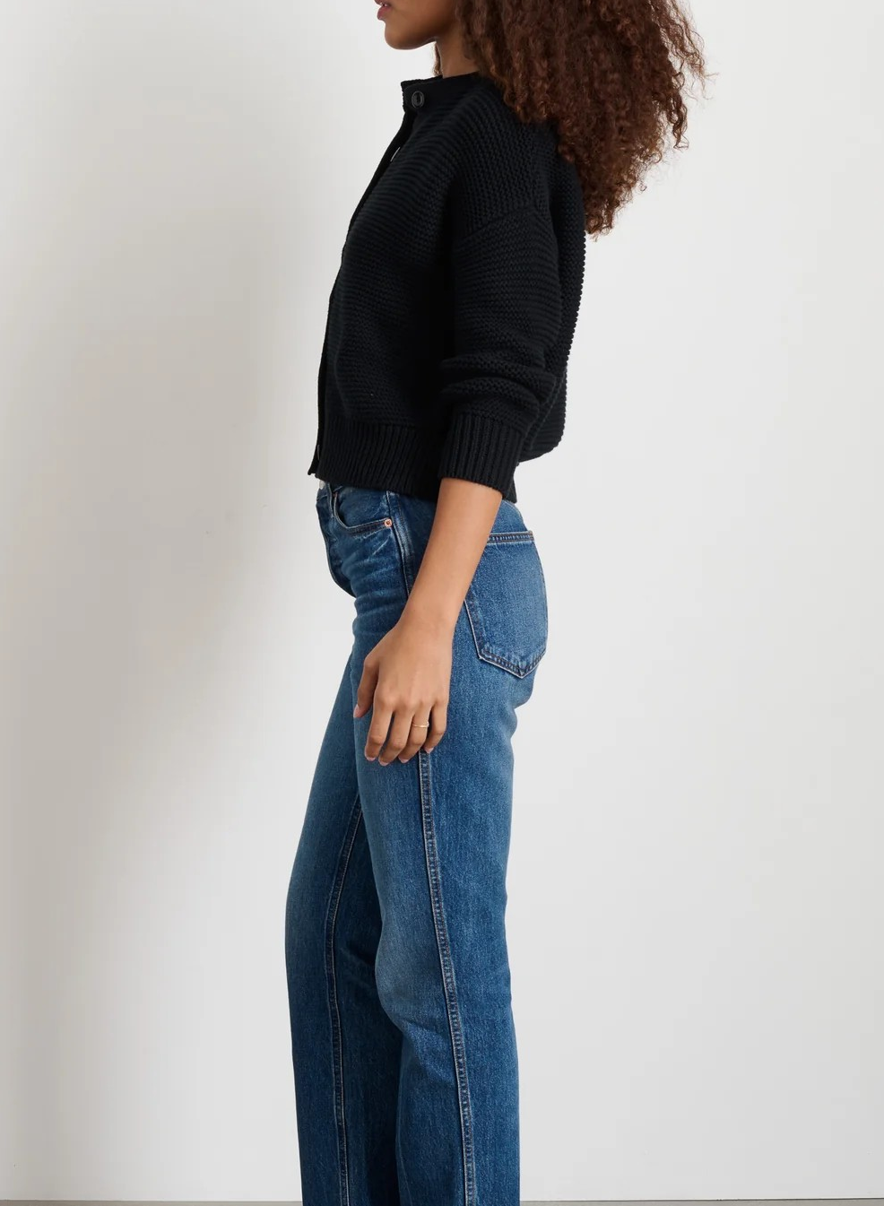 Alex Mill Nico Crewneck Cotton Cardigan MSRP $165