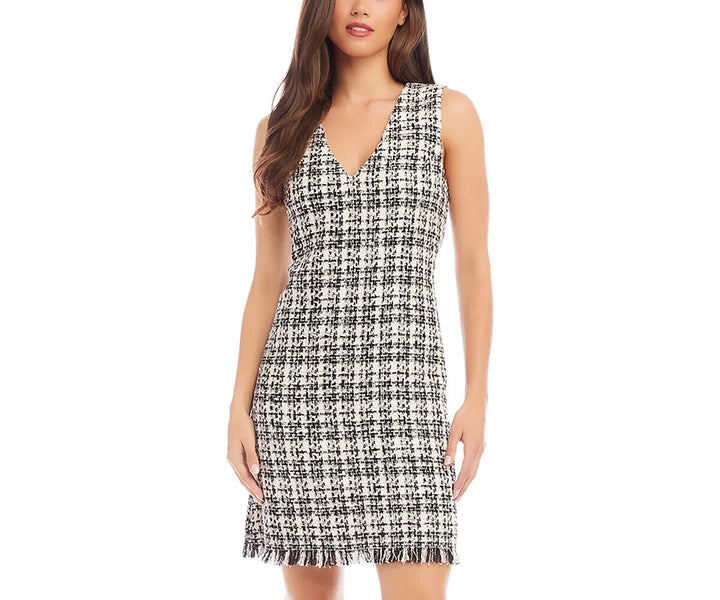 Karen Kane Tweed Shift Dress MSRP $198 Size M
