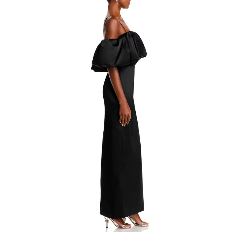 SIMKHAI Dorina Off The Shoulder Ruffle Dress MSRP $895