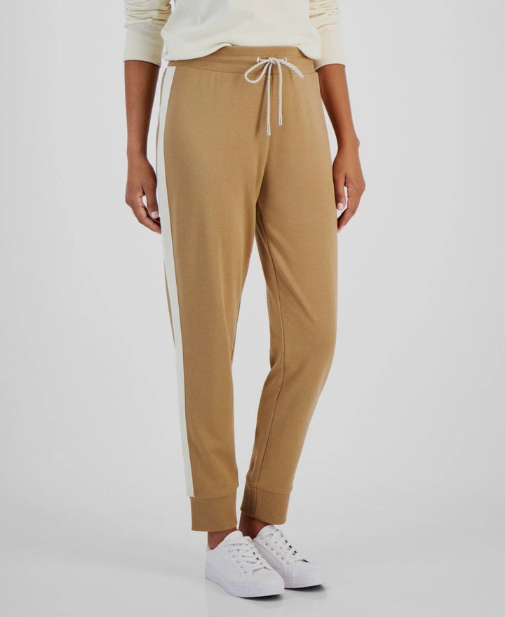 Nautica Jeans Nautica Women's Drawstring Side-Striped Jogger Pants MSRP $59