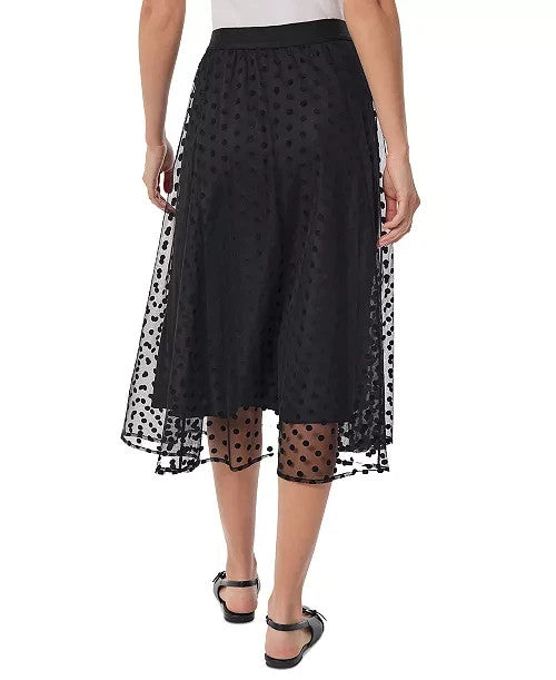 Jones New York Shirred-Waist Pull-On Midi Skirt MSRP $129