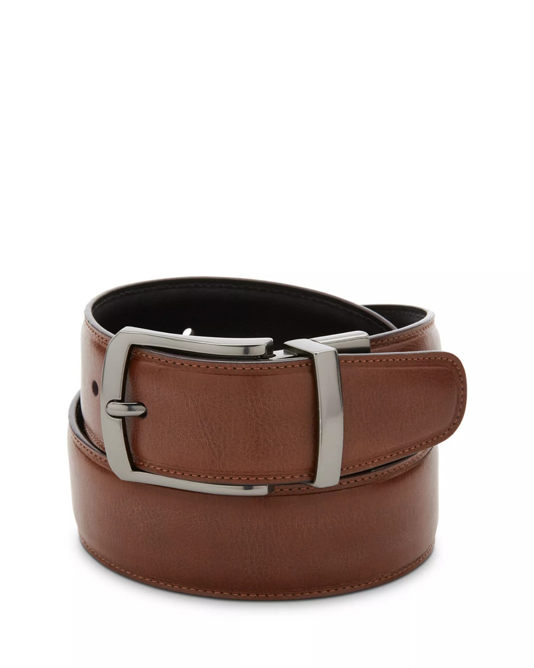 The Men's Store at Bloomingdale's Matte Metal Reversible Buckle Belt MSRP $69.50