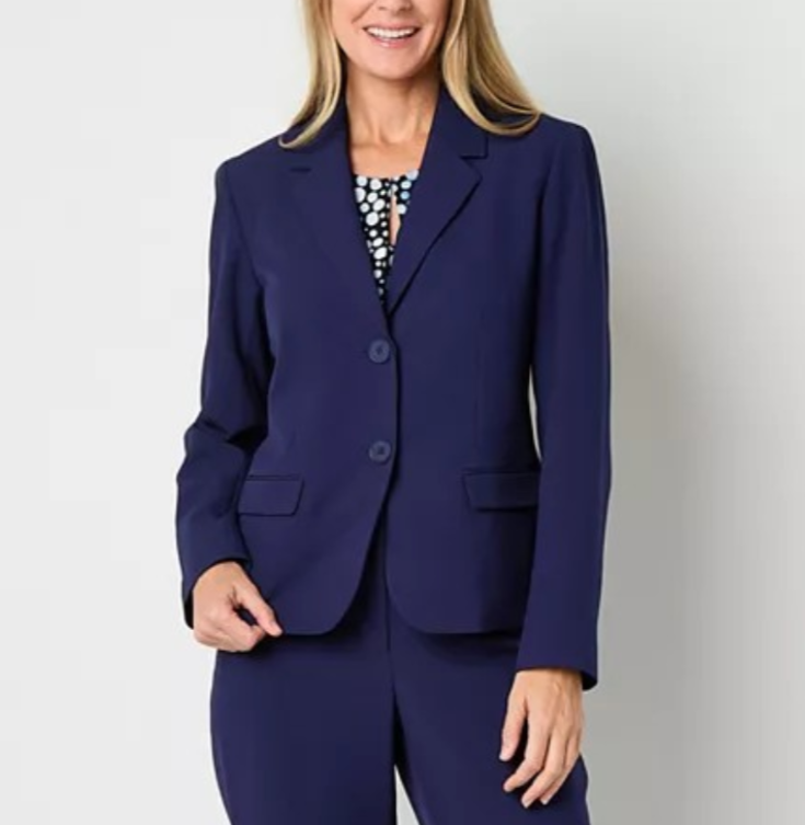 Black Label by Evan-Picone Petite Suit Jacket MSRP $79