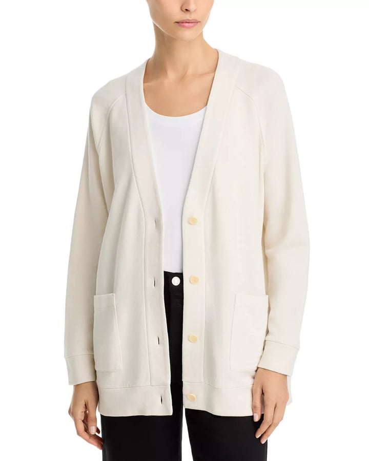 Eileen Fisher Long V Neck Cardigan Sweater MSRP $188