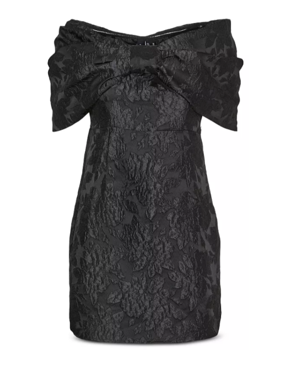 Vero Moda Bow Front Textured Mini Dress MSRP $99