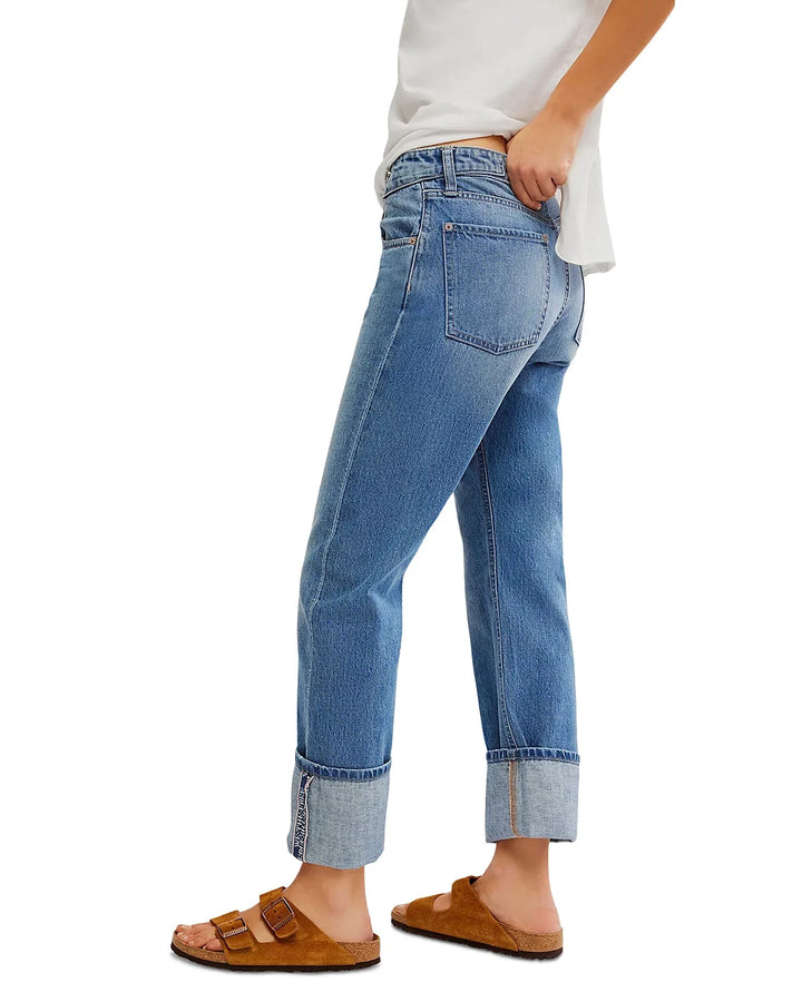 Free People Slim Shade Selvedge Straight Jeans MSRP $148