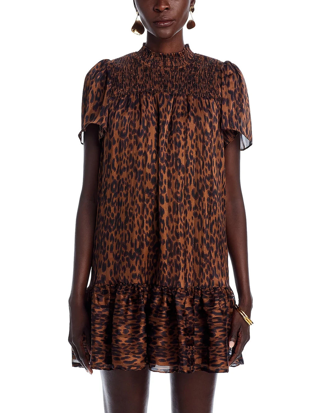 AQUA Leopard Mini Dress MSRP $88