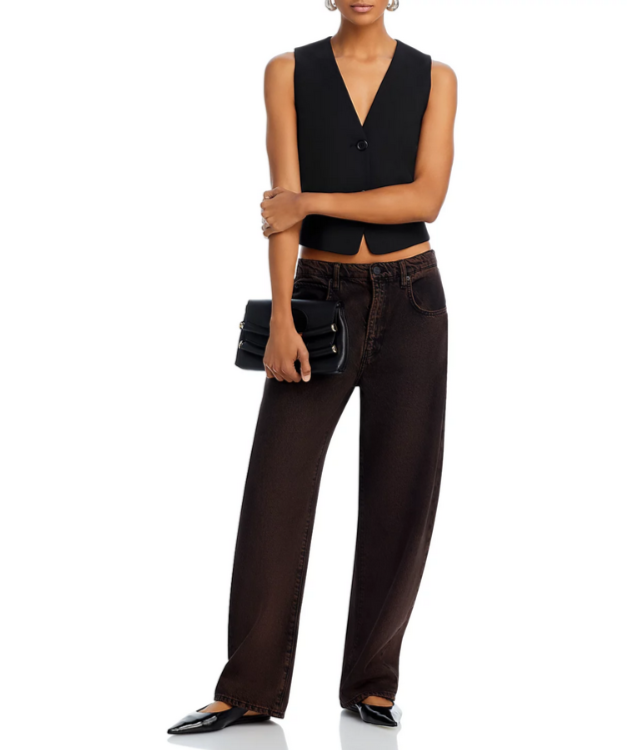 FRAME Long Barrel High Rise Jeans