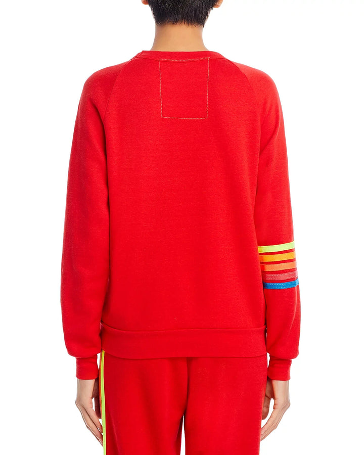 Aviator Nation Smiley Crewneck Sweatshirt MSRP $185