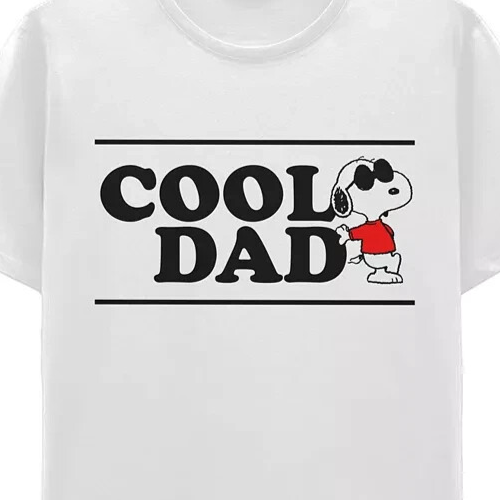 Hybrid Men's Peanuts Dad Short Sleeves T-shirt