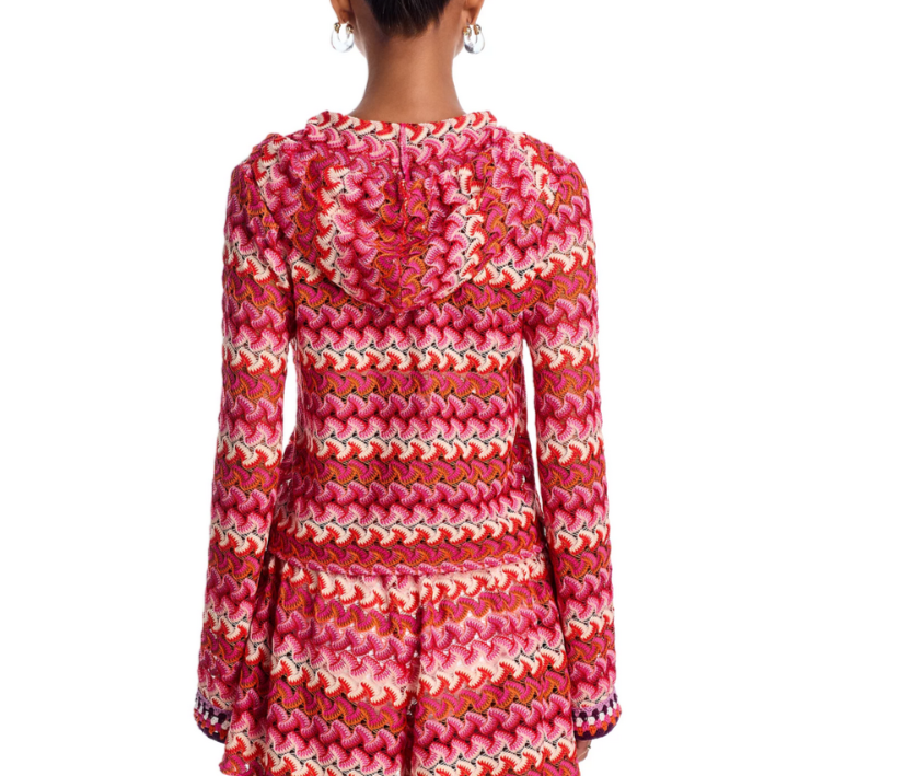 Ramy Brook Cline Cover Up Hoodie MSRP $245