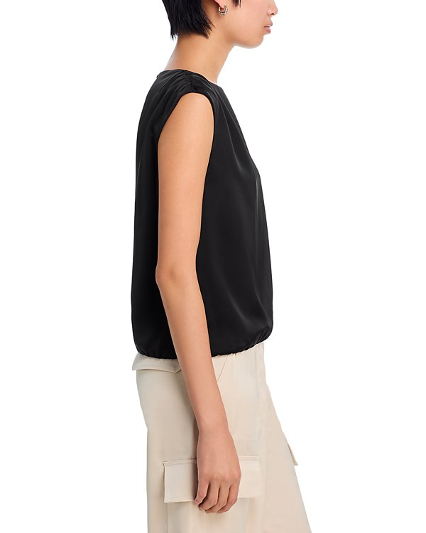 AQUA Smocked Shoulder Top MSRP $58