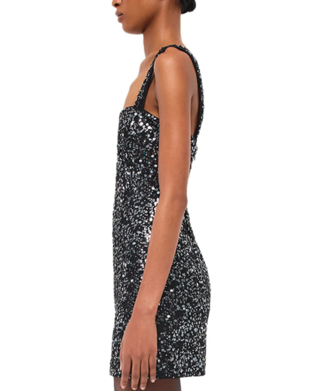 SIMKHAI Benson Sequined Mini Dress MSRP $495