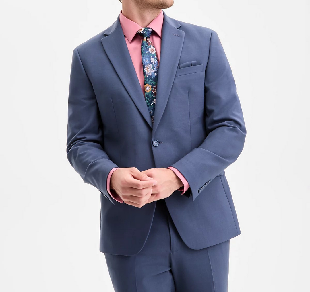 Bar Iii Men's Slim-Fit Wool-Blend Suit Separate Jacket MSRP $425