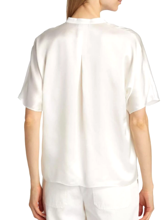 Vince Dolman Sleeve Silk Shirt MSRP $345