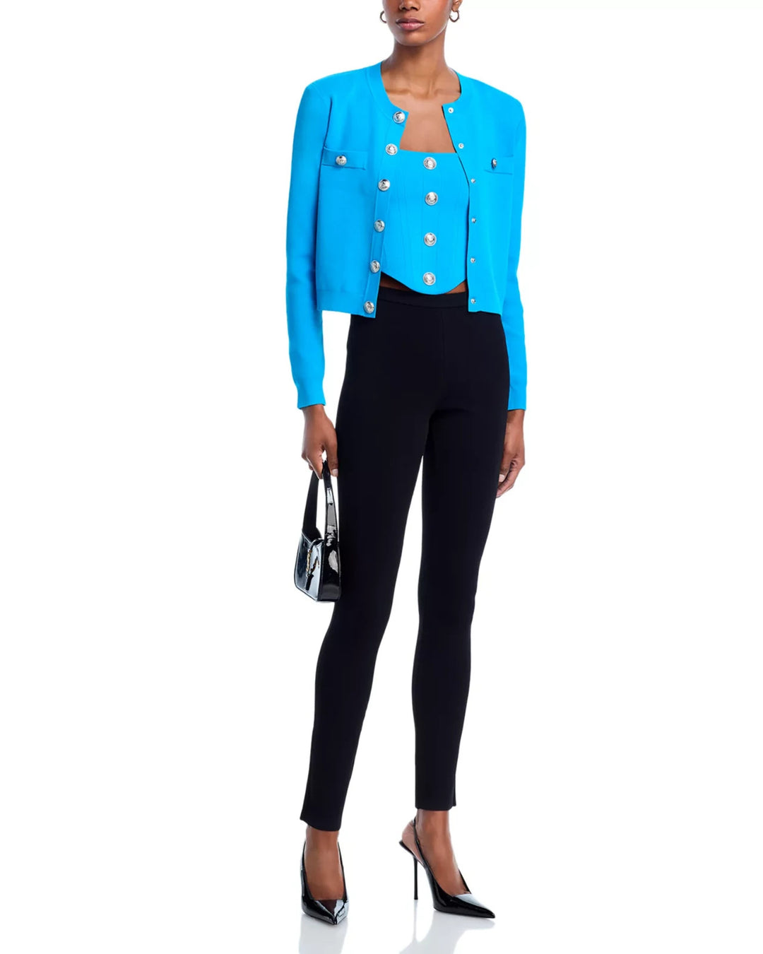 L'AGENCE Toulouse Cropped Cardigan MSRP $475
