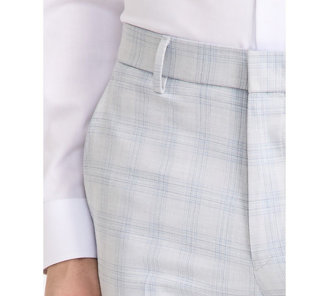 Tommy Hilfiger Modern-Fit Plaid Dress Pants MSRP $95